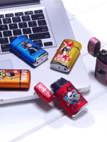 Briquet USB 2026 élégant avec logo personnalisé, rechargeable, coupe-vent, écologique, cadeau d'affaires