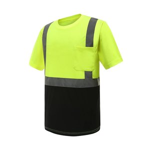 Impression de logo, jersey en polyester sérigraphié, poids lourd, respirant, haute visibilité, vêtements de travail unisexes, OEM personnalisé, meilleur design - Product Image 3