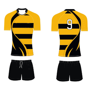 Camisetas de Rugby Estampadas Unisex de Alta Calidad, Transpirables, de Secado Rápido, Ecológicas, Ropa Deportiva, Diseño de Logotipo por Transferencia de Calor, Nombre del Equipo Personalizado - Product Image 2
