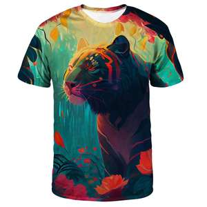 Camiseta de algodón 100% para hombre, diseño profesional, moderna, holgada, estampada, cómoda y duradera, sublimada. - Product Image 6