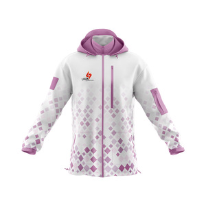Vestes coupe-vent unisexes personnalisées à capuche, style streetwear printemps, fermeture éclair, écologiques, imperméables, 100% nylon - Product Image 4