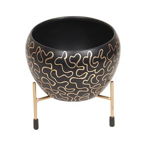 Maceta de Metal Pintada a Mano DPNT con Soporte, Maceta Decorativa Moderna para Interiores y Exteriores, Hogar, Oficina, Sala de Estar - Product Image 6