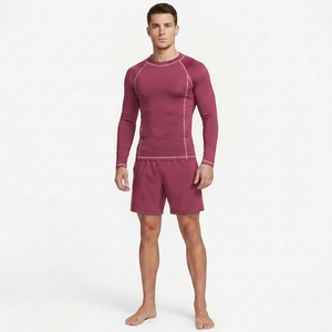 <b>Mens</b> Long Sleeve <b>Compression</b> Fitness Sports <b>Shirt</b> Breathable Quick Dry Athletic Base Layer Workout Running Training Apparel OEM - Product Image 5