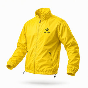 Custom High Quality Men’s Sports Track <b>Jacket</b> Full Zip Windbreaker Training <b>Yellow</b> <b>Jacket</b> Polyester Athletic Teamwear <b>Jacket</b> - Product Image 1