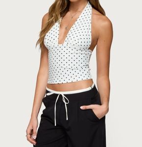 Women's Plaid <b>Cami</b> <b>Top</b> With Bow Detail V-Neck Casual Woven Tank <b>Top</b> - Product Image 6