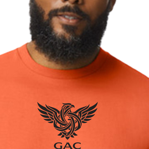 <b>Mens</b> <b>Orange</b> Cotton Crew Neck T <b>Shirt</b> Short Sleeve Regular Fit Soft Breathable Casual Solid Front Plain Summer Everyday Basic - Product Image 5