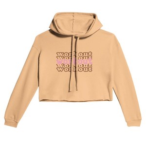 Hoodie court de sport pour femme, coupe ajustée, 100% coton molletonné, écologique, ODM - Product Image 1