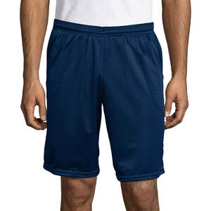 Shorts de jogging en mesh pour hommes, sublimation personnalisée, 100% polyester, taille élastique, style streetwear. - Product Image 1