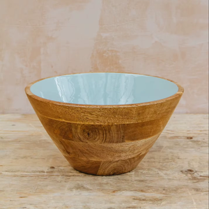 Bol à salade en bois de manguier poli, fait main, rustique, pour cuisine et salle à manger, vaisselle en bois naturel - Product Image 6