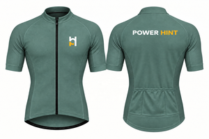 Maillot de cyclisme respirant à manches courtes vert olive uni pour hommes, idéal pour le sport et la course à vélo – Vente en gros - Product Image 6