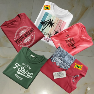 T-shirt en coton imprimé pour homme, stock de vêtements excédentaires, surplus de marques originales du Bangladesh, expédition annulée, qualité supérieure - Product Image 3