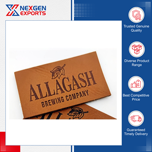 Etiquetas de Equipaje Rectangulares de Cuero PU Ecológicas Hechas a Mano de la Más Alta Calidad, con Opción de Logotipo Personalizado al por Mayor - Product Image 3