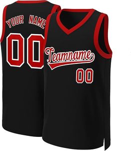 Maillot de basket-ball noir personnalisé pour homme, col en V, sans manches, en mesh, nom de l'équipe 00, impression sublimée, respirant, coupe régulière, adulte - Product Image 2