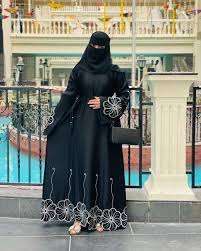 Elegant Abaya Design with Beautiful <b>Applique</b> Lace Work Nida Fabric Abaya Design Lightweight and Breathable 2026 - Product Image 2