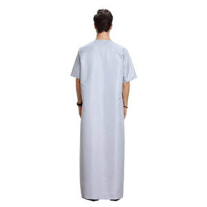 Túnica Islámica de Algodón para Hombre, Diseño Saudí, Thobe Largo, Ropa Musulmana, Thobe OEM, Thobe/Thawb Árabe Islámico - Product Image 2
