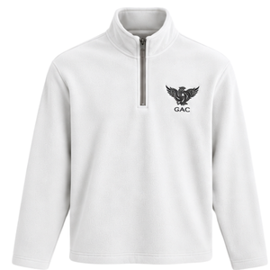 Half Zip Micro <b>Fleeces</b> <b>White</b> Textured <b>Fleece</b> Pullover Long Sleeves Stand Collar Casual Sweatshirt Wholesale Apparel for <b>Men</b> Tops - Product Image 1