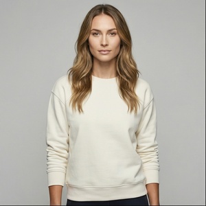 New Arrivals Women Track With Pullover Hoodies Fashion Casual Blank Custom Streetwear Half <b>Zip</b> <b>Up</b> Sweatshirts Cotton Sweatshirt - Product Image 1