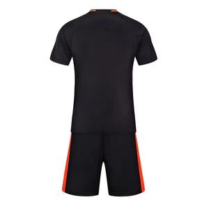 Maillots de football personnalisés pour hommes en polyester/coton 180g, tissu respirant et à séchage rapide, col rond, manches courtes, uniforme de football assorti - Product Image 5