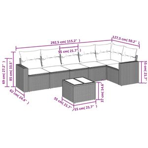 Conjunto de sofá de jardín, - Product Image 3