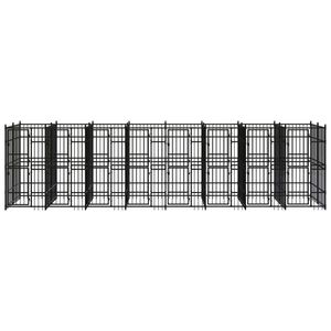 Grande cage pour chien durable en acier noir thermolaqué - Product Image 3