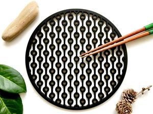 Geometric Wooden <b>Trivet</b> Hexagon Heat Resistant Hot Pad Laser Cut Wood Coaster Table Mat Hollow Out Kitchen Placemat Wood <b>Trivets</b> - Product Image 6