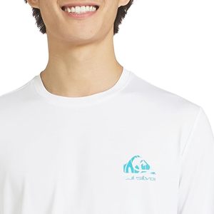 Chemise de surf Quiksilver pour homme, manches longues, blanche, respirante, protection solaire UPF50+, 100% polyester, pour adultes, avec impression de logo - Product Image 2