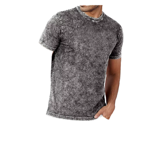 T-shirt oversize délavé à l'acide pour homme, 100 % coton, style vintage, streetwear décontracté, impression numérique, devant vierge, personnalisable OEM, été - Product Image 5