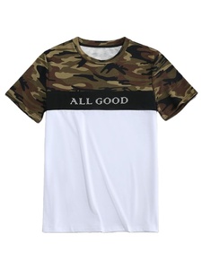 Venta al por mayor 100% algodón cuello redondo Camiseta de los hombres de secado rápido transpirable informal de punto logotipo personalizado de impresión - Product Image 3