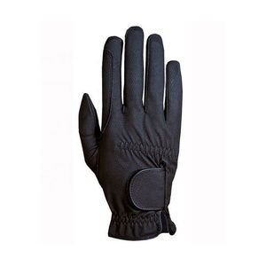 Gants d'équitation en cuir synthétique antidérapants avec logo personnalisé, vente en gros - Product Image 2