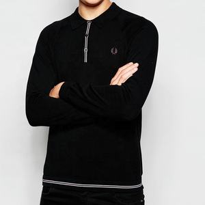 Polo de manga larga personalizado para hombre, ropa con logotipo personalizado impreso o bordado, precio bajo - Product Image 1