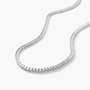 7.00CT Lab Grown Diamond Tennis <b>Necklace</b> 10KT Gold IGI Certified Luxury Rhodium Plated Straight Line Fine Jewelry Wholesale - Product Image 2