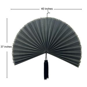 Ventilador de Pared Decorativo de Bambú Más Vendido – Ventilador de Bambú Grande Hecho a Mano Estilo Boho para Decoración de Pared y Artículos de Decoración del Hogar - Product Image 2
