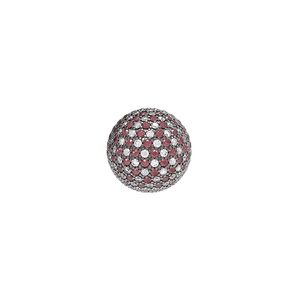 Grand bijoux en diamant rubis et argent, rondes, perles d'espacement, pièces, bijoux - Product Image 1