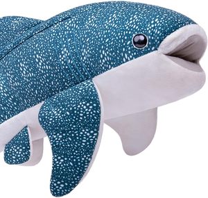 Peluche géante <span class=keywords><strong>requin</strong></span> <span class=keywords><strong>baleine</strong></span>, coussin confortable, jouet en peluche, polyester durable, rembourrage en coton PP, unisexe, décoration intérieure, cadeau - Product Image 3