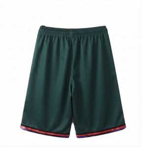 Shorts de basketball personnalisés DMesh pour hommes, taille élastique avant, séchage rapide, respirant, 100% polyester, OEM 220g, côtés. - Product Image 2