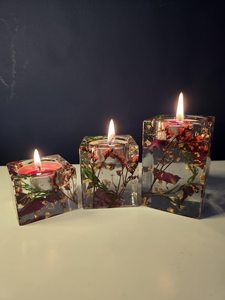 Porte-bougies en résine écologiques faits à la main, décoration élégante pour la vie moderne, vente en gros disponible - Product Image 5