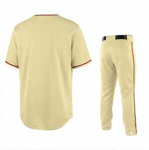 Conjunto de Pantalones y Camiseta de Béisbol con Serigrafía, 100% Poliéster, Cintura Elástica, Transpirable, Cuello Redondo, Manga Corta - Product Image 2