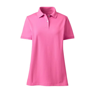 Nouvelle Arrivée T-shirt Polo Femme Séchage Rapide 100% Coton Motif Uni Unique Tissu Tricoté Coupe Ajustée OEM/ODM Logo Personnalisé - Product Image 6