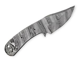 Cuchillo de caza y bushcraft de acero de Damasco Nordic Forge, hoja en bruto DIY, EDC, punta fija, forjado de espiga completa, kit OEM - Product Image 3