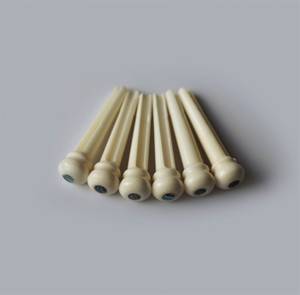 Clavijas de puente de guitarra de hueso de vaca de gran venta para cuerdas de guitarra acústica, clavos para instrumentos musicales, 6 piezas, artesanía natural - Product Image 4