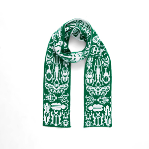 CRAZIGOODS SCACB-0001 Écharpe décontractée tricotée pour filles du Vietnam 100% acrylique écologique 200g Fil teint couleur unie Hiver Unisexe - Product Image 2