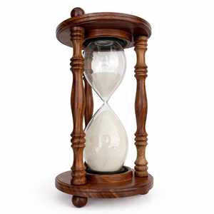 Sablier en bois traditionnel fait main en gros, minuteurs de 1, 3, 5, 10 minutes, pour la maison, le service à thé, design japonais, cadeaux d'anniversaire - Product Image 4