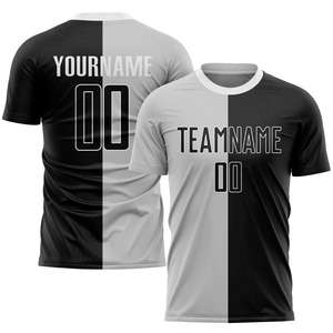 Camiseta de Fútbol Sublimada Personalizada para Hombre, Color Rojo y Negro, Cuello Redondo, Manga Corta, Poliéster que Absorbe la Humedad, Uniforme de Fútbol para Adultos - Product Image 4