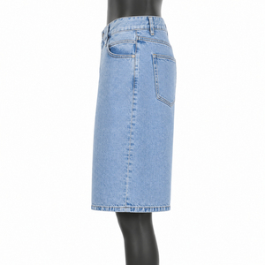 Pantalones Cortos de Mezclilla Personalizados para Hombre, 100% Algodón, Casuales, Vintage, Lavados, de Cintura Media, Rectos, Ecológicos, para Verano, OEM, ODM, Venta al Por Mayor - Product Image 1