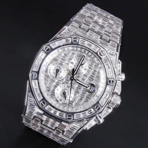 Reloj de Diamantes Moissanite DEF de Alta Calidad, Estilo Hip Hop, con Mecanismo Mecánico Automático y Manual - Product Image 3