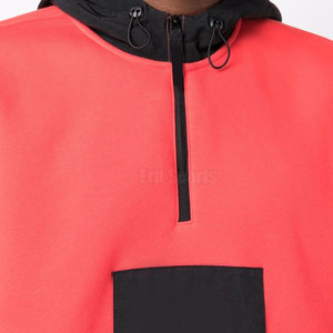 OEM Service Wholesale Best Design Men Quarter Zip Hoodies Winter Lightweight Solid Color High Quality Eco-Friendly Breathable - Product Image 6