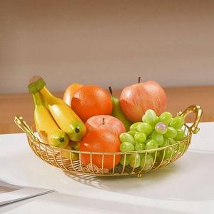 Vintage Black Metal <b>Wire</b> Fruit <b>Basket</b> <b>For</b> Kitchen Iron Vegetable <b>Storage</b> Bowl & Decorative Tabletop Organizer Kitchen Hotels - Product Image 4