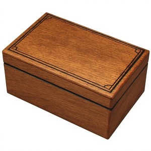 Étui à cigares en bois de noyer de luxe, finition riche, lame en acier inoxydable, design portable, construction durable, texture de surface lisse - Product Image 1