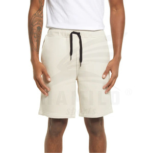 Shorts Bermuda en coton uni pour homme avec cordon de serrage à la taille et poches, style décontracté - Product Image 4
