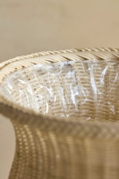 Vase décoratif en rotin fait main du Vietnam, forme urne, pot de fleurs, pot de plantes, décoration naturelle pour la maison, vente en gros OEM ODM